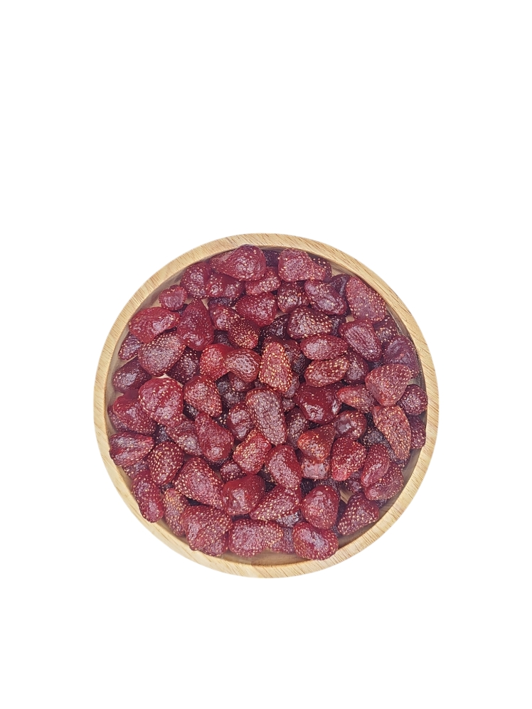 قیمت عمده میوه خشک توت فرنگی تایلندی قرمز گوگونات سورت شده به صورت کیلویی و بسته بندی قیمت روز 1404